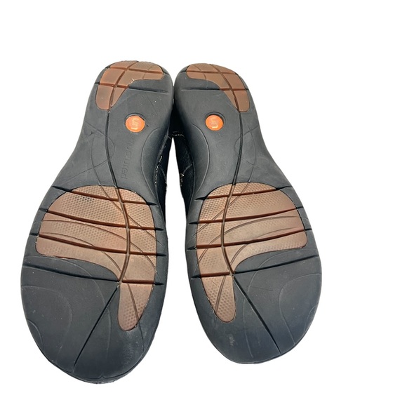 Clarks Women’s Unstructured Un Block Black Leather Mary Jane Shoes- 10 - Picture 5 of 6